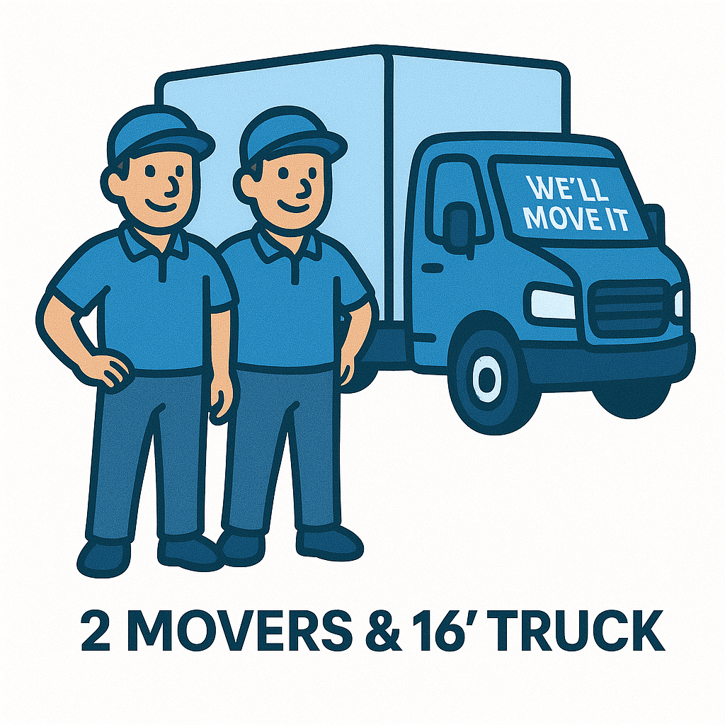 16' Truck + 2 Movers