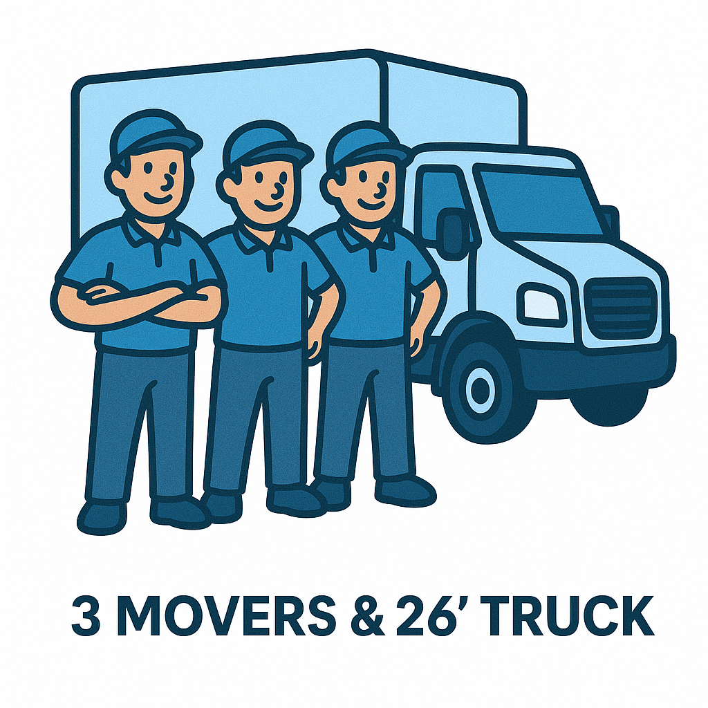 26' Truck + 3 Movers